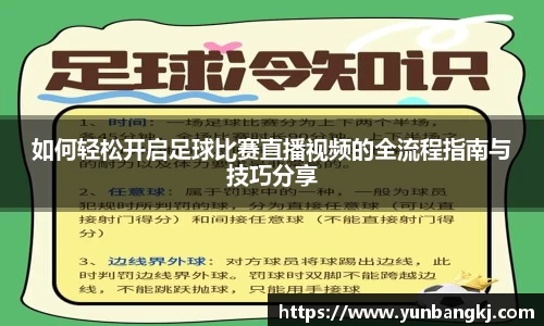 如何轻松开启足球比赛直播视频的全流程指南与技巧分享